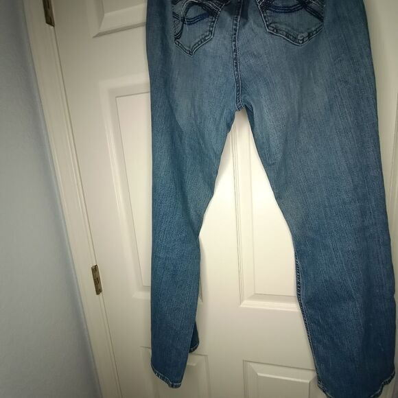 Tommy Hilfiger 14R Full Length Blue Denim Zipper Pockets Women's Jeans - Picture 11 of 11